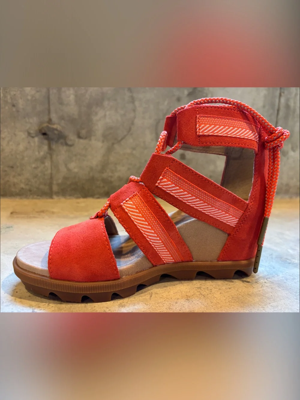 Sorel Women’s Bright Orange Strappy Sandals